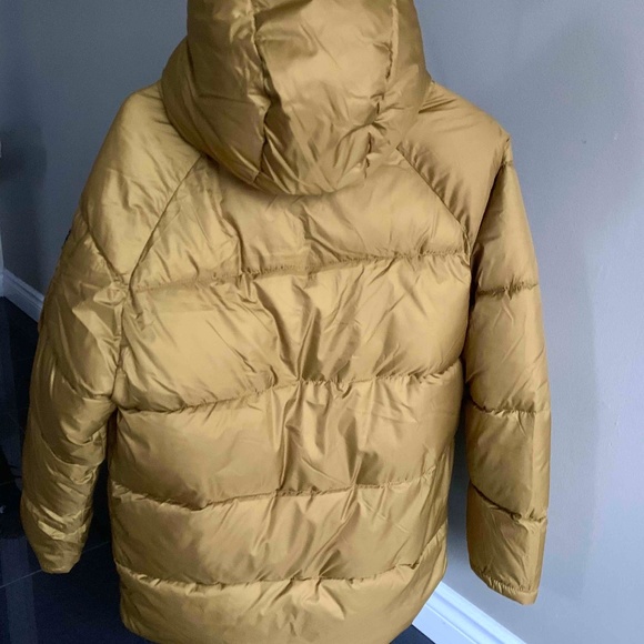 Zara Puffer Jacket with Hood Mustard Yellow - Picture 2 of 10